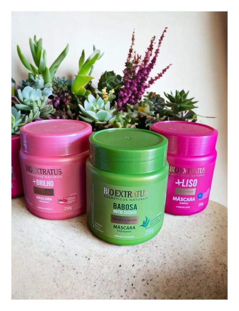 Kit Cronograma Capilar Hidratação Mais Liso + Nutri + Brilho 250Gr