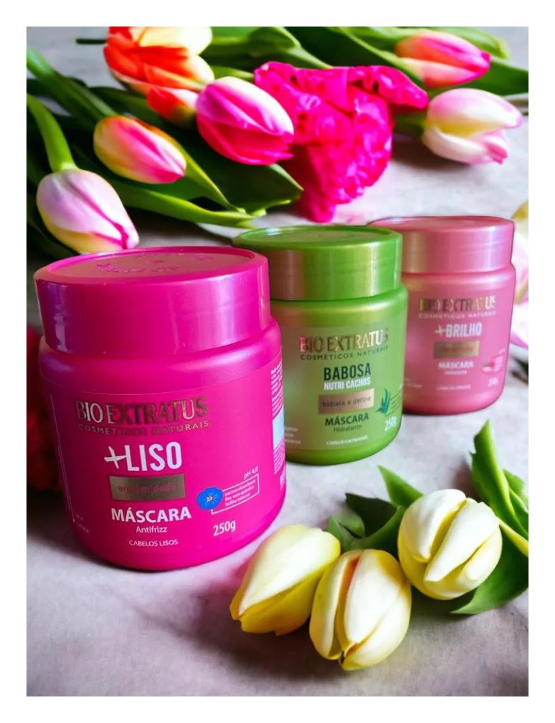 Kit Cronograma Capilar Hidratação Mais Liso + Nutri + Brilho 250Gr