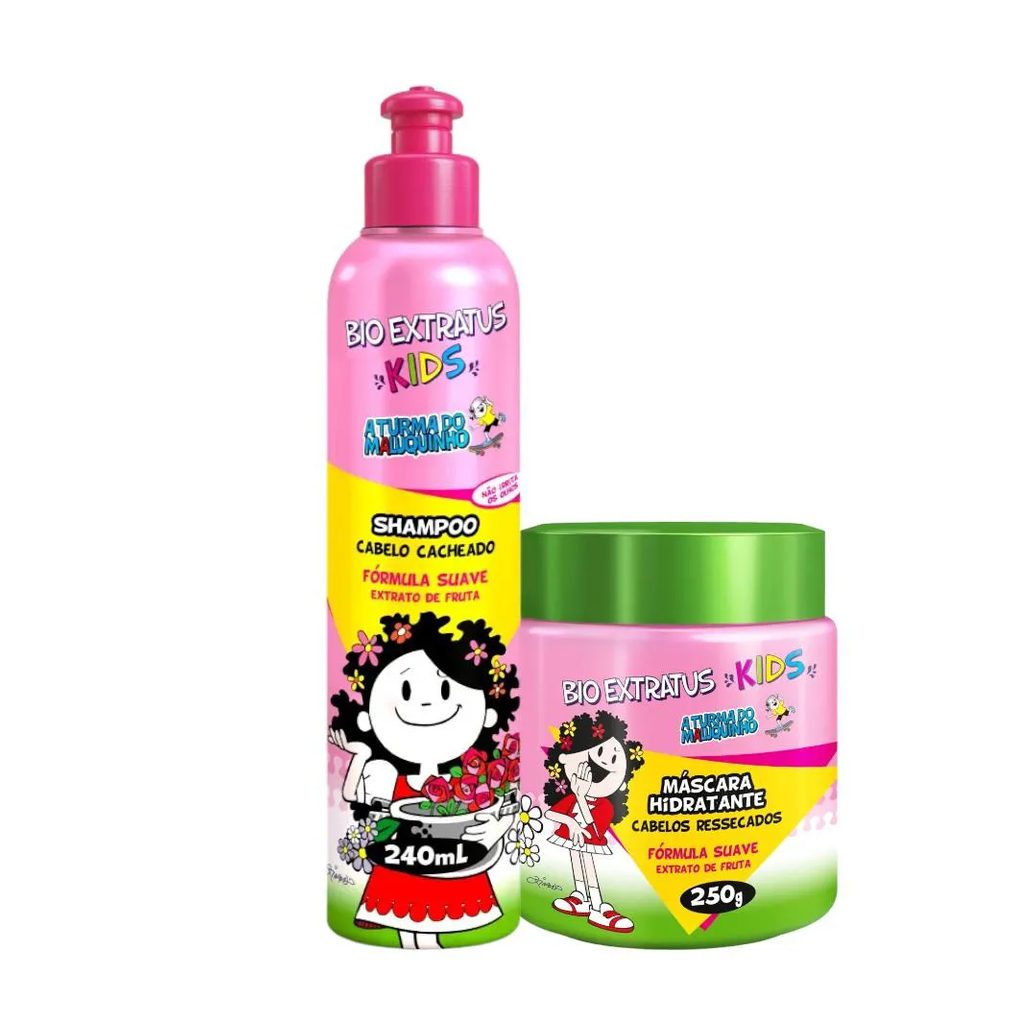 Kit Infantil Cabelo Cacheado Kids 1 Shampoo 240Ml 1 Máscara 240G
