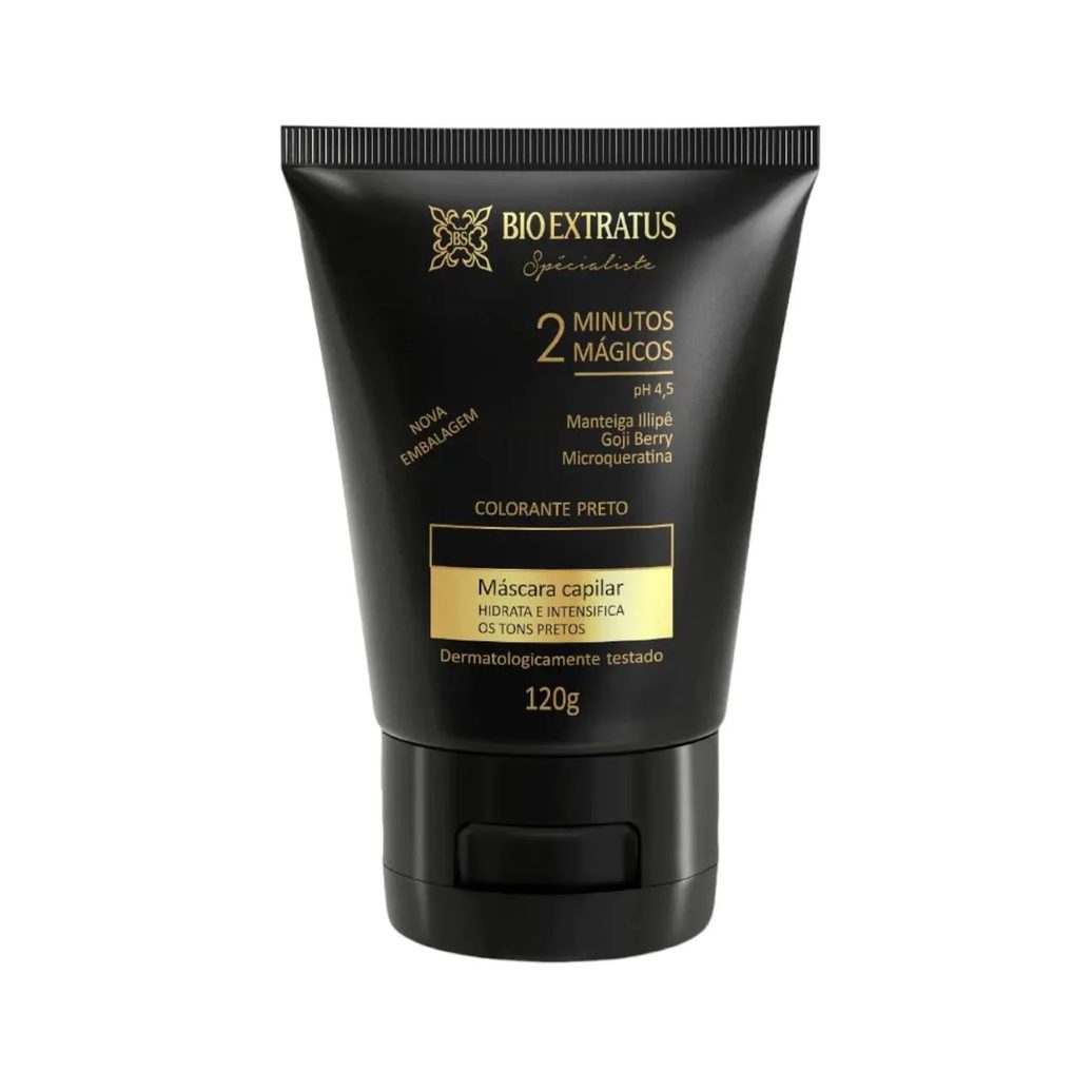 Mascara Colorante Preta Reaviva A Cor e Trata 120 Gr