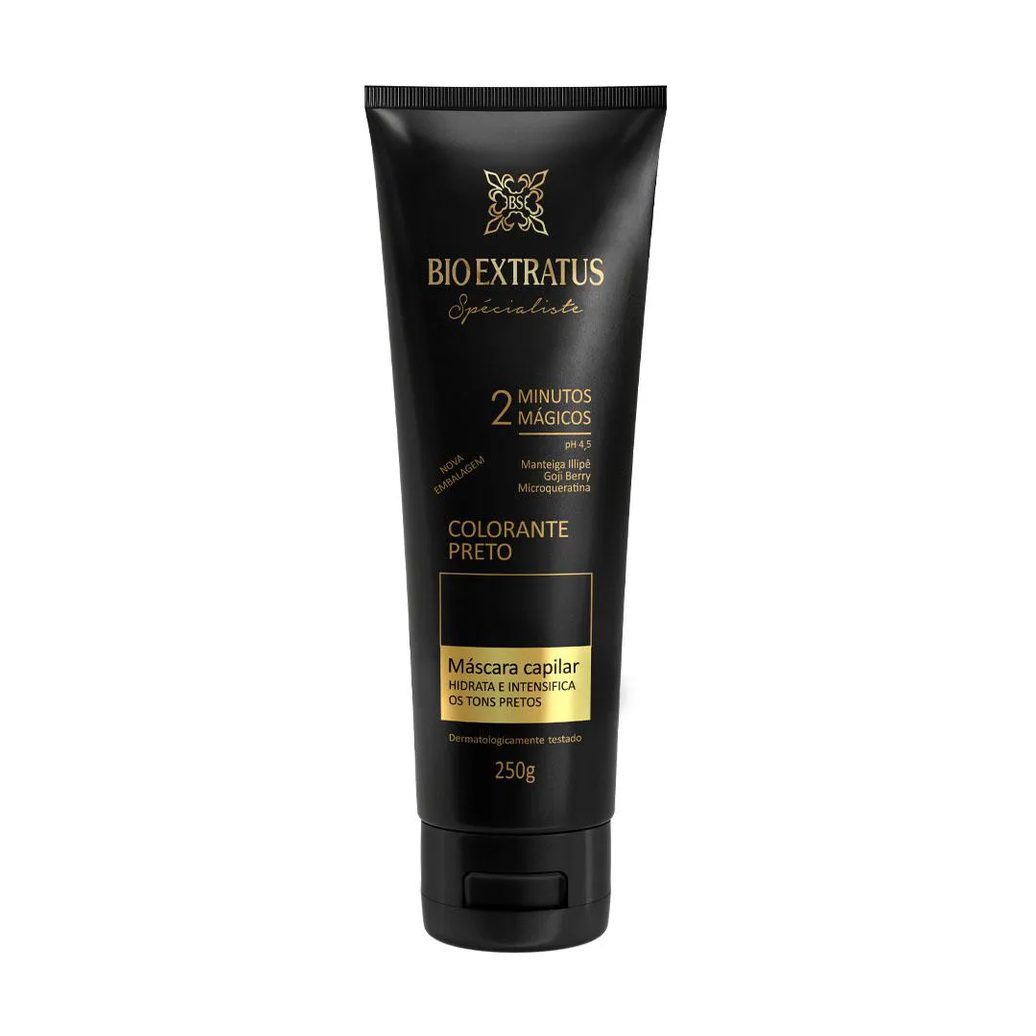 Mascara Colorante Preta Reaviva A Cor e Trata 250 Gr