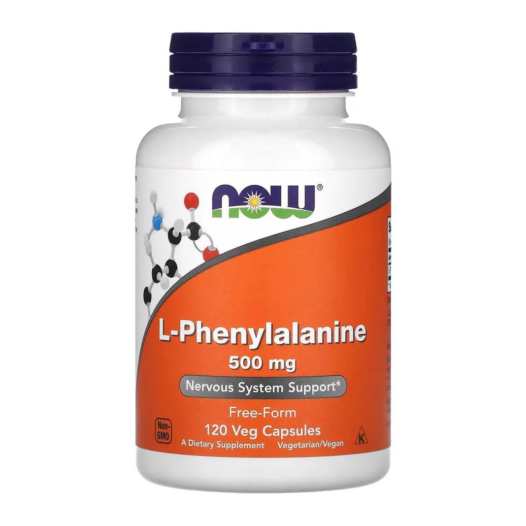 Fenilalanina 500mg 120 Capsulas Veganas - Now Foods