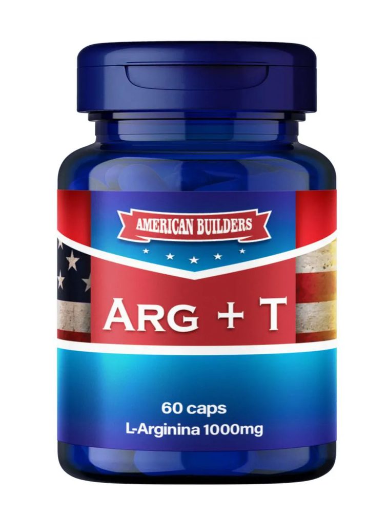 Arginina + T American Builders - 60 Cápsulas