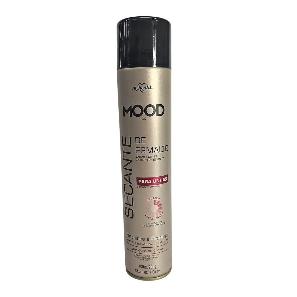 Secante de Esmalte Spray Fortalece e Protege Mood Care My Health 400ml / 200g