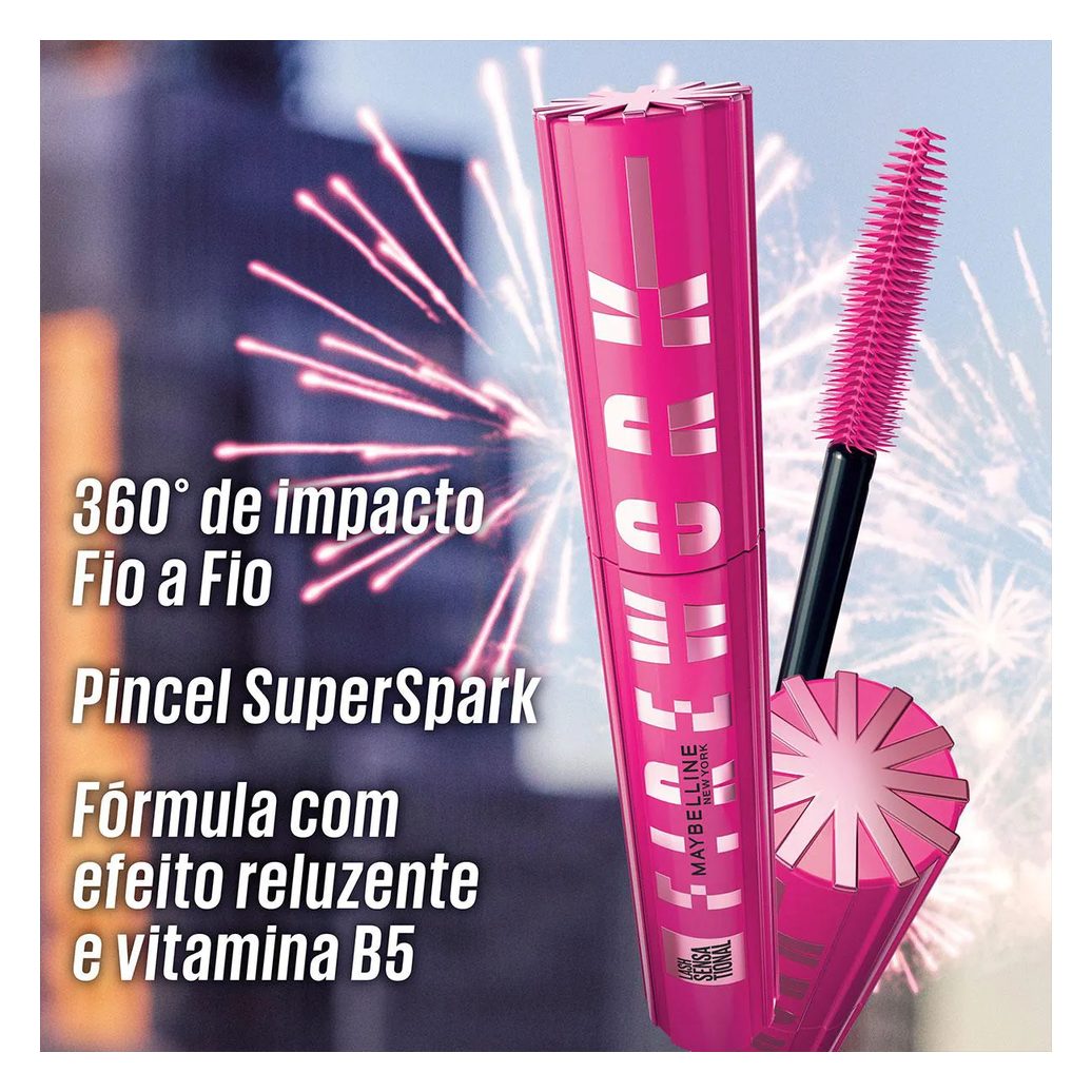 Máscara de Cílios Maybelline Lash Sensational Firework À Prova D'Água 1 unidade