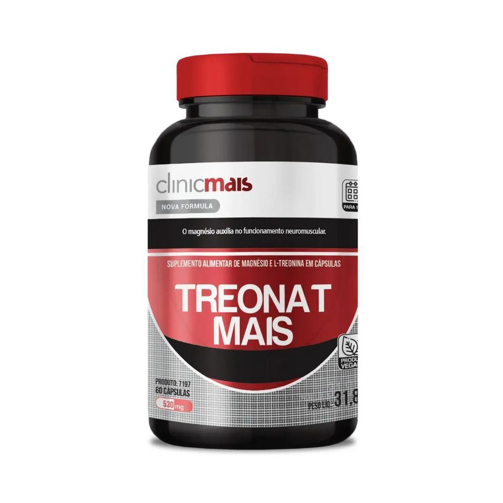 Treonat Mais 530mg 60 cápsulas - Chá Mais