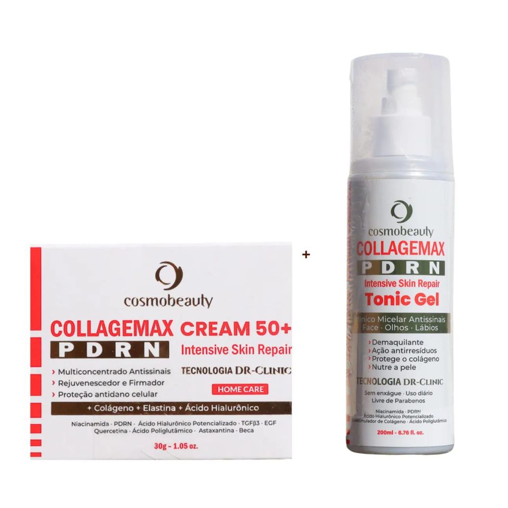Cosmobeauty Kit Creme e Tonico Facial Collagemax Pdrn