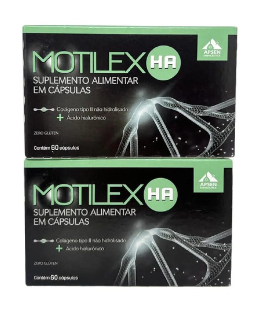 Kit Motilex Ha 2 Cx C/60 - Colágeno + Acido Hialurônico