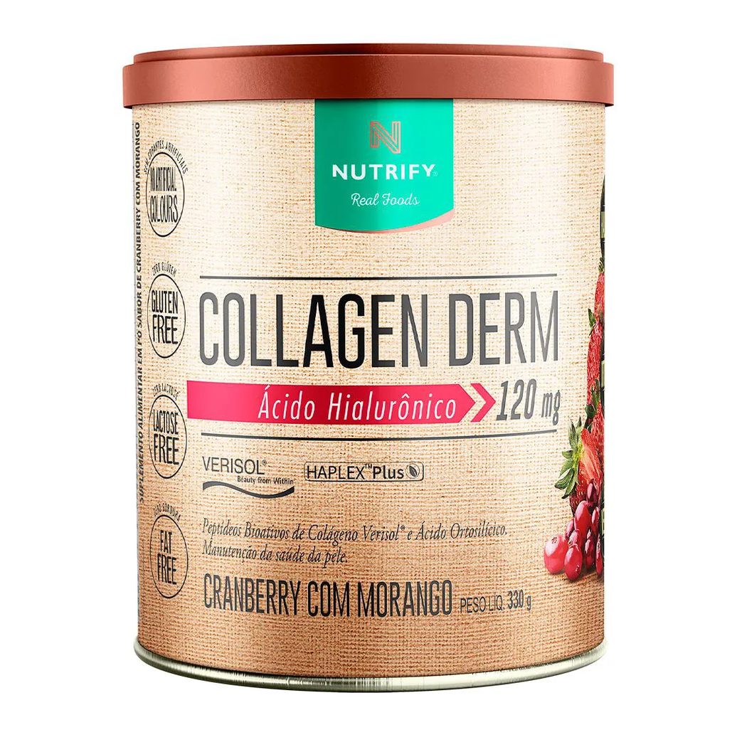 Collagen Derm Cranberry com Morango 330g - Nutrify