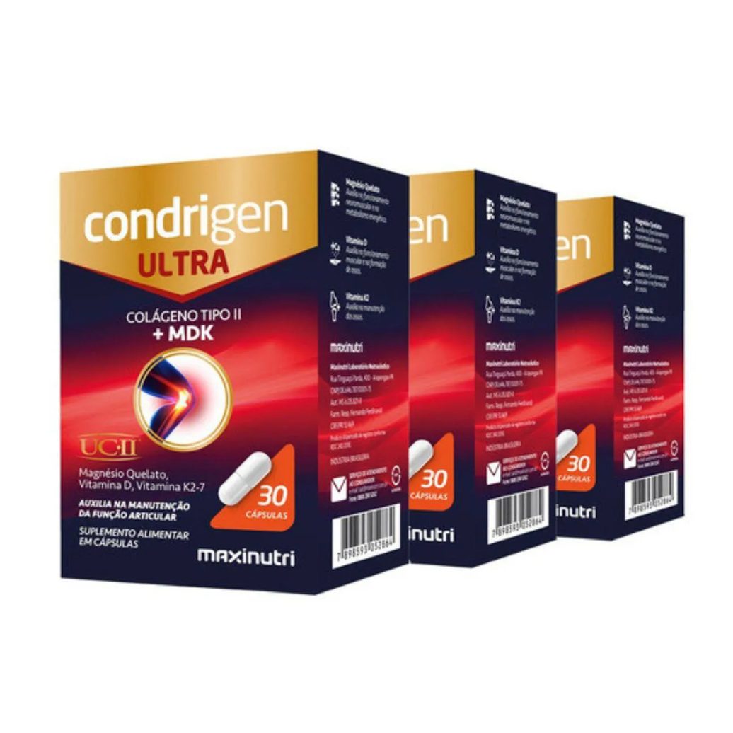 Kit3x-condrigen Ultramdk (colág. Tipo Ii+ Mdk )30cáps.
