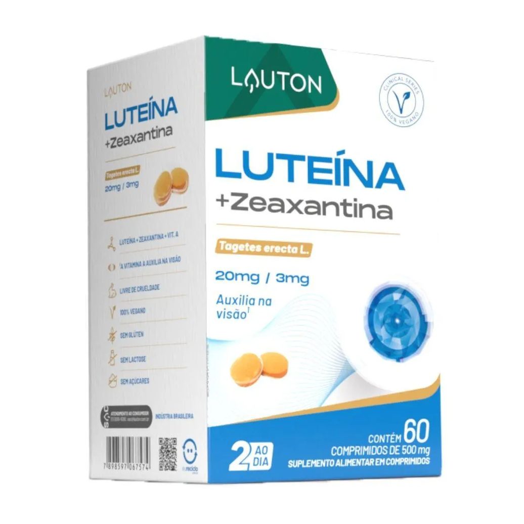 Luteína com Zeaxantina 60 comprimidos - Lauton