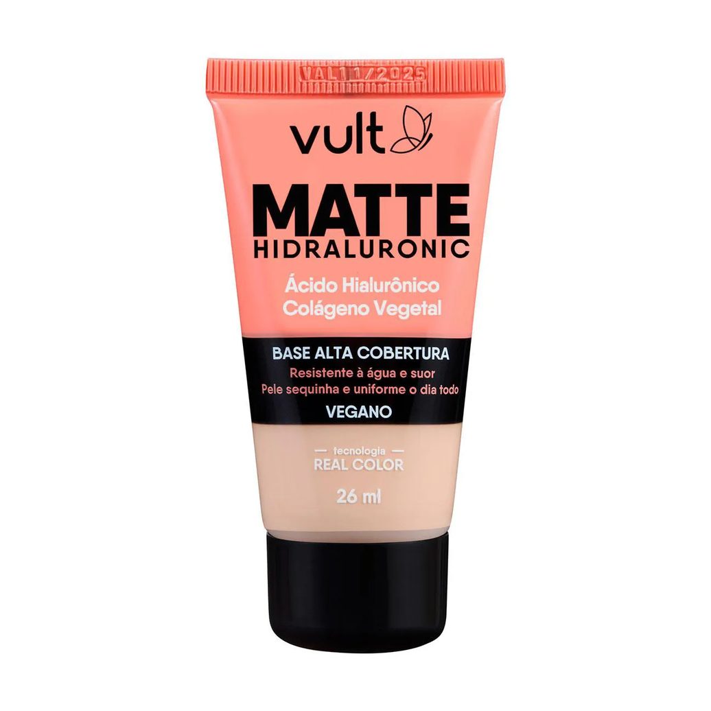 Base Líquida Vult Hidraluronic Matte 26ml - Cor V120