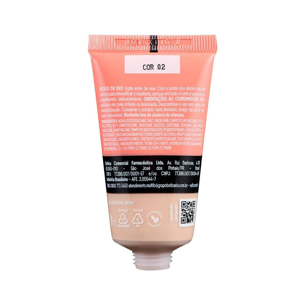 Base Líquida Vult Hidraluronic Matte 26ml - Cor V120