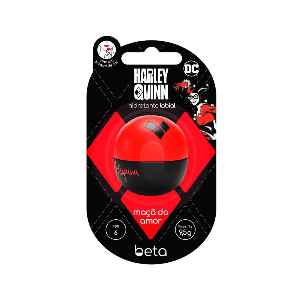 Hidratante Labial Beta Arlequina Maçã do Amor Vermelho 9,5g