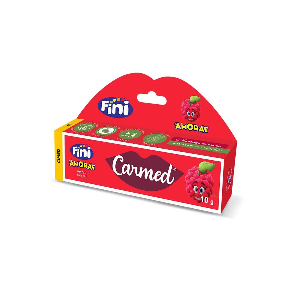 Hidratante Labial Carmed Fini Amoras com Cor 10g