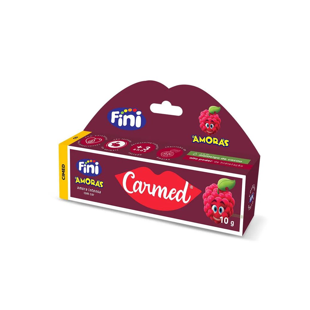Hidratante Labial Carmed Fini Amoras Intensas com Cor 10g