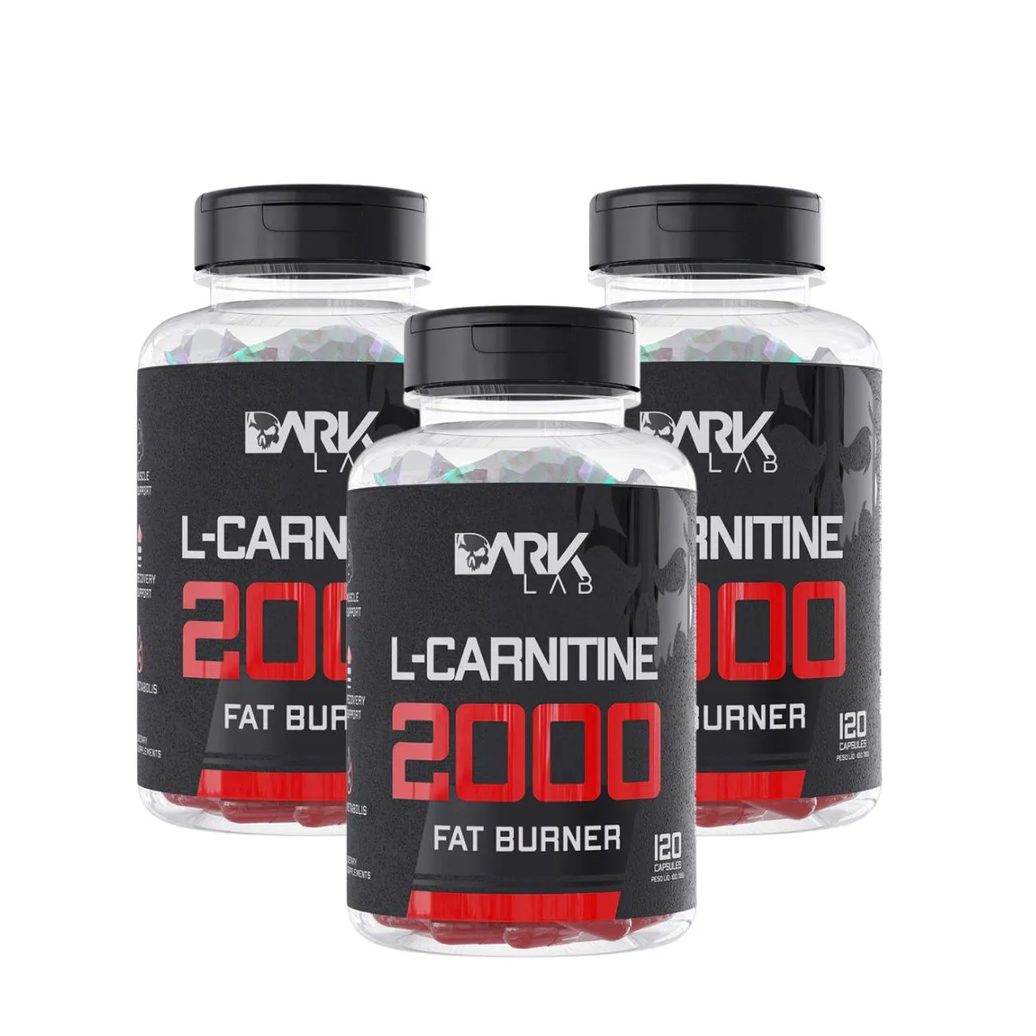 Kit 3x L-carnitina Dark Lab 120 cápsulas Neutro