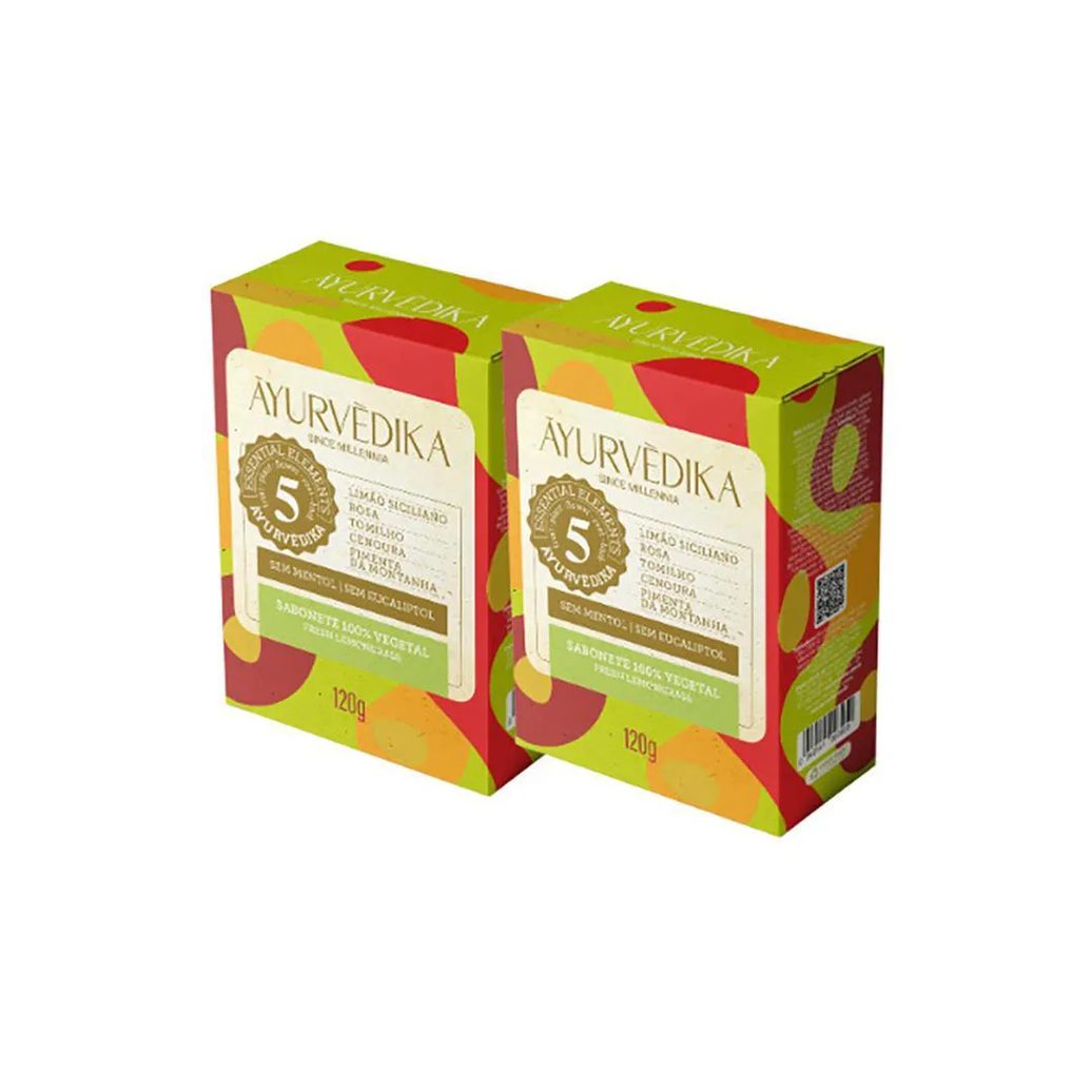 KIT 2 Sabonetes em Barra 100% Vegetais Fresh LemonGrass