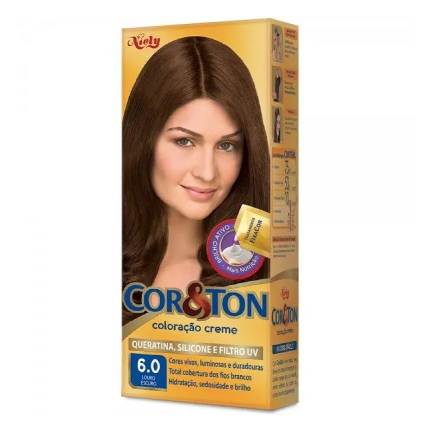 Tint Cor E Ton 6,0 Louro Escuro