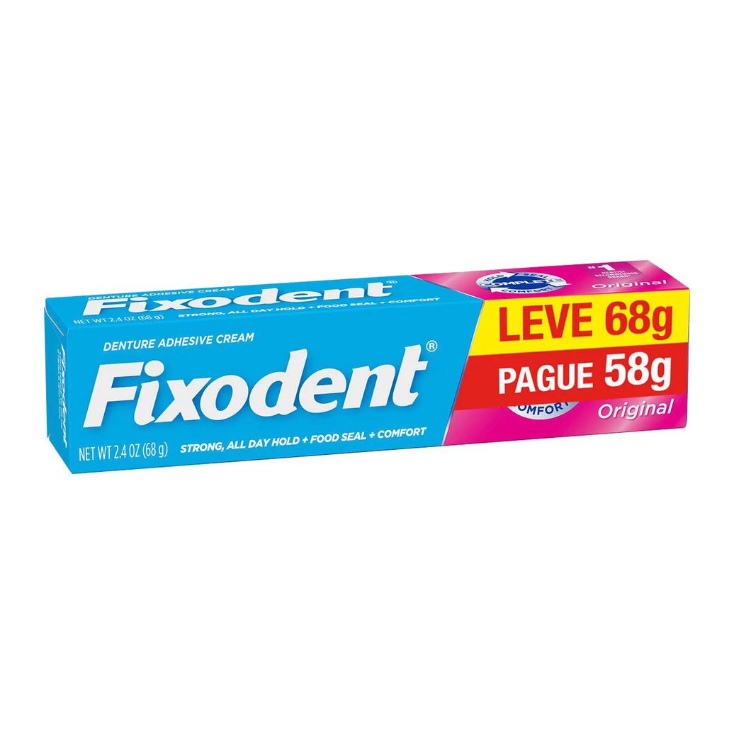 Creme Fixador de Dentadura Fixodent Original 68g