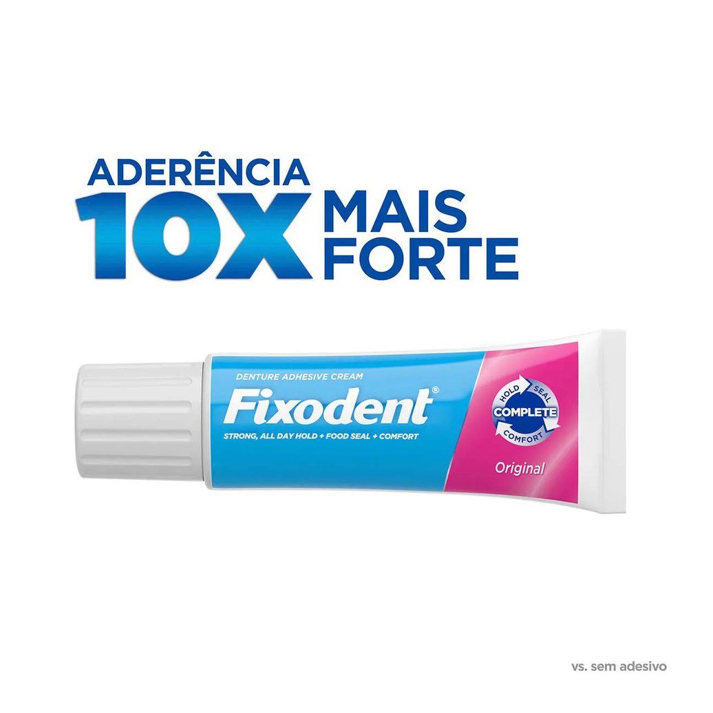 Creme Adesivo para Dentaduras Fixodent Original Pack Promocional com 50% de desconto na 2ª unidade