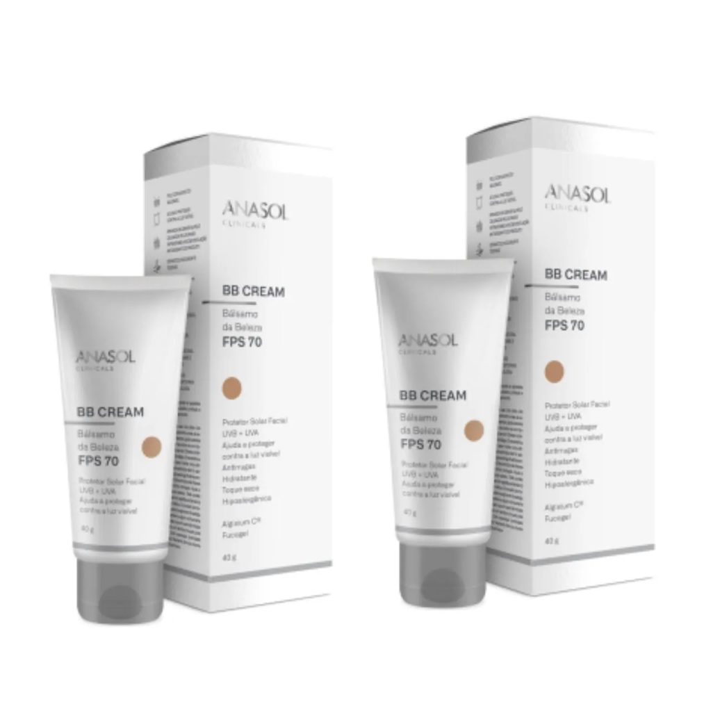 Kit C2 Bb Cream Fps70 com Cor 40g – Anasol