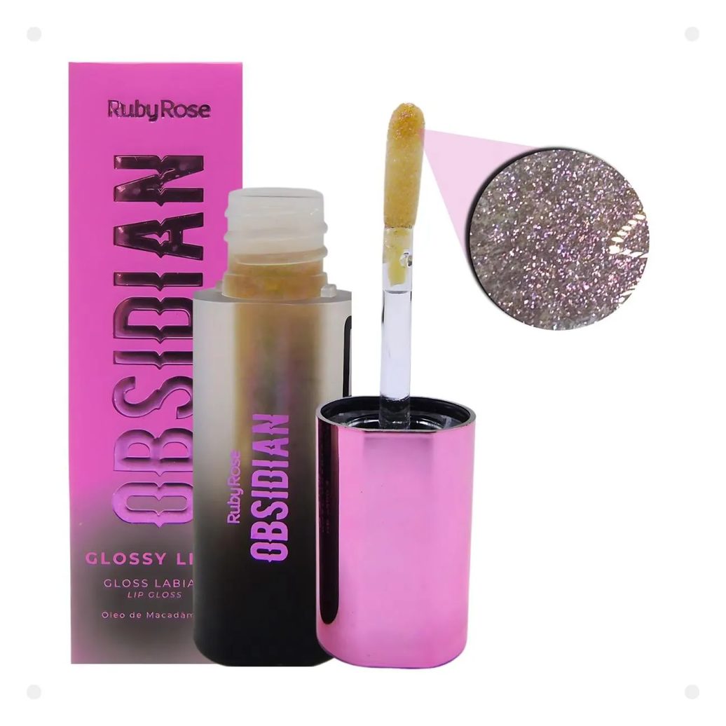 Gloss Labial Ruby Rose Obsidian Glossy Lips Malachite Hb-7200-1