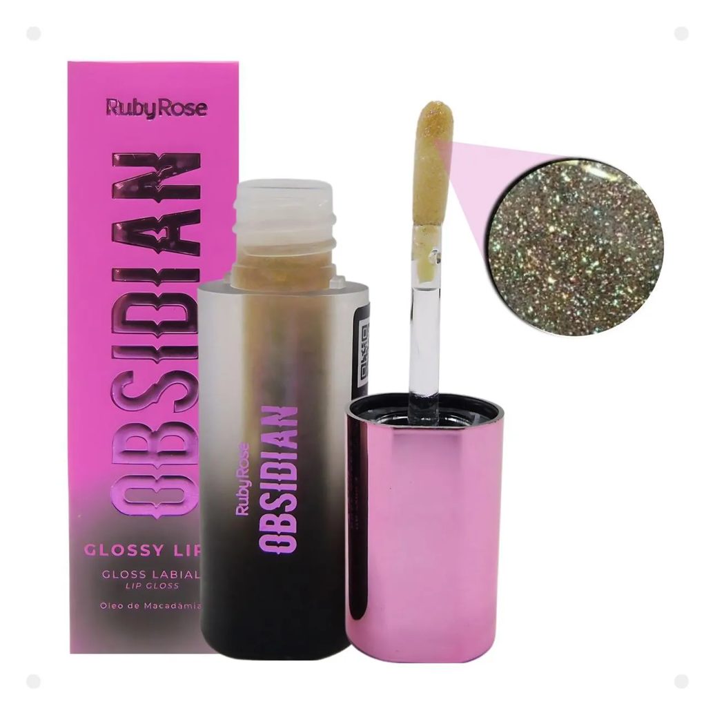 Gloss Labial Ruby Rose Obsidian Glossy Lips Rose Quartz Hb-7200-3
