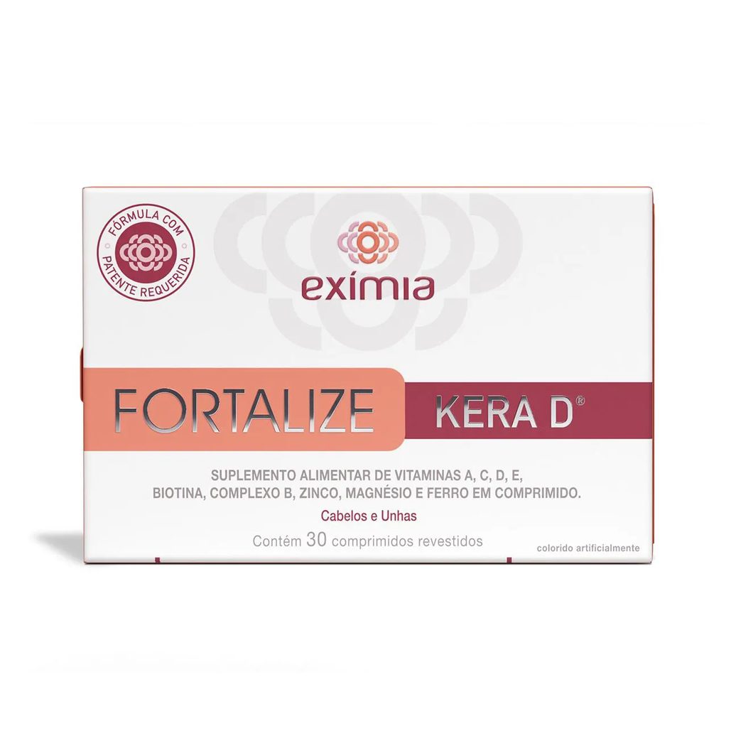 Suplemento Vitamínico Exímia Fortalize Kera D - 30 Comprimidos