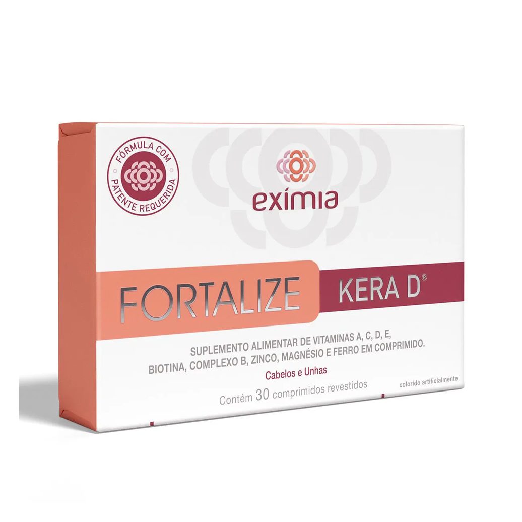 Suplemento Vitamínico Exímia Fortalize Kera D - 30 Comprimidos