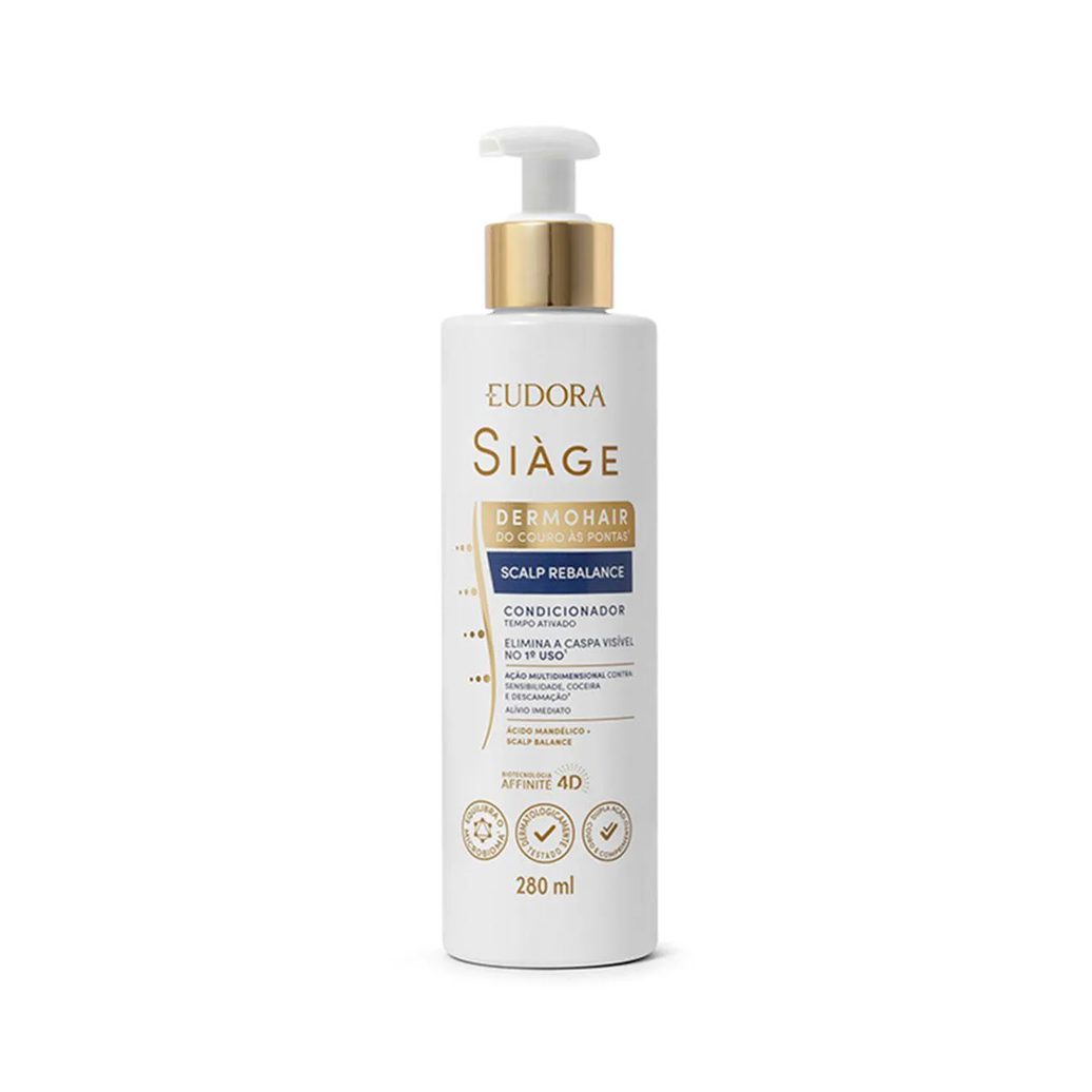 Kit Eudora Siàge DermoHair Anticaspa Shampoo 300ml + Condicionador 280ml + Sérum 48ml