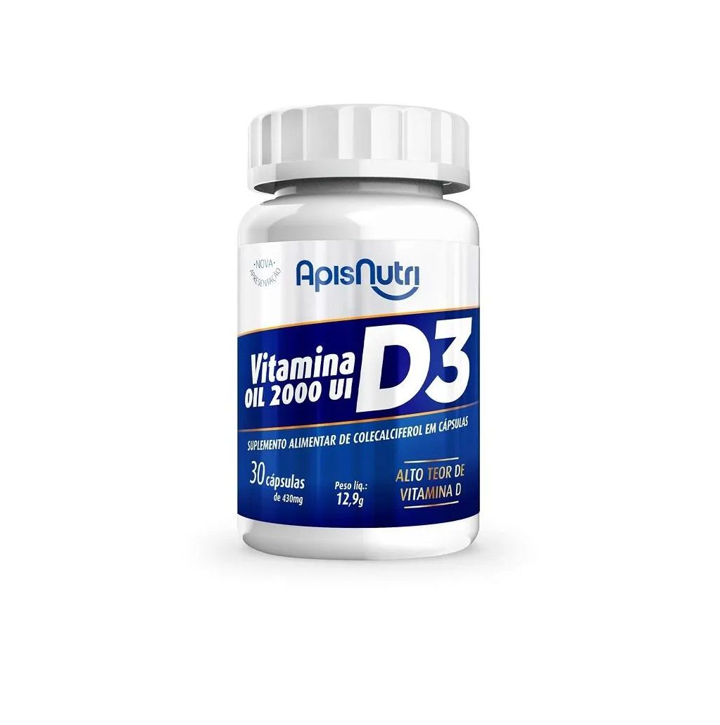 Vitamina D3 430Mg Oil (30 cápsulas) - Padrão: Único