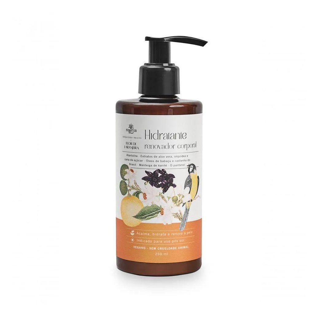 Loção Hidratante Corporal Vegana Orquídea Negra e Flor de Laranjeira 250ml