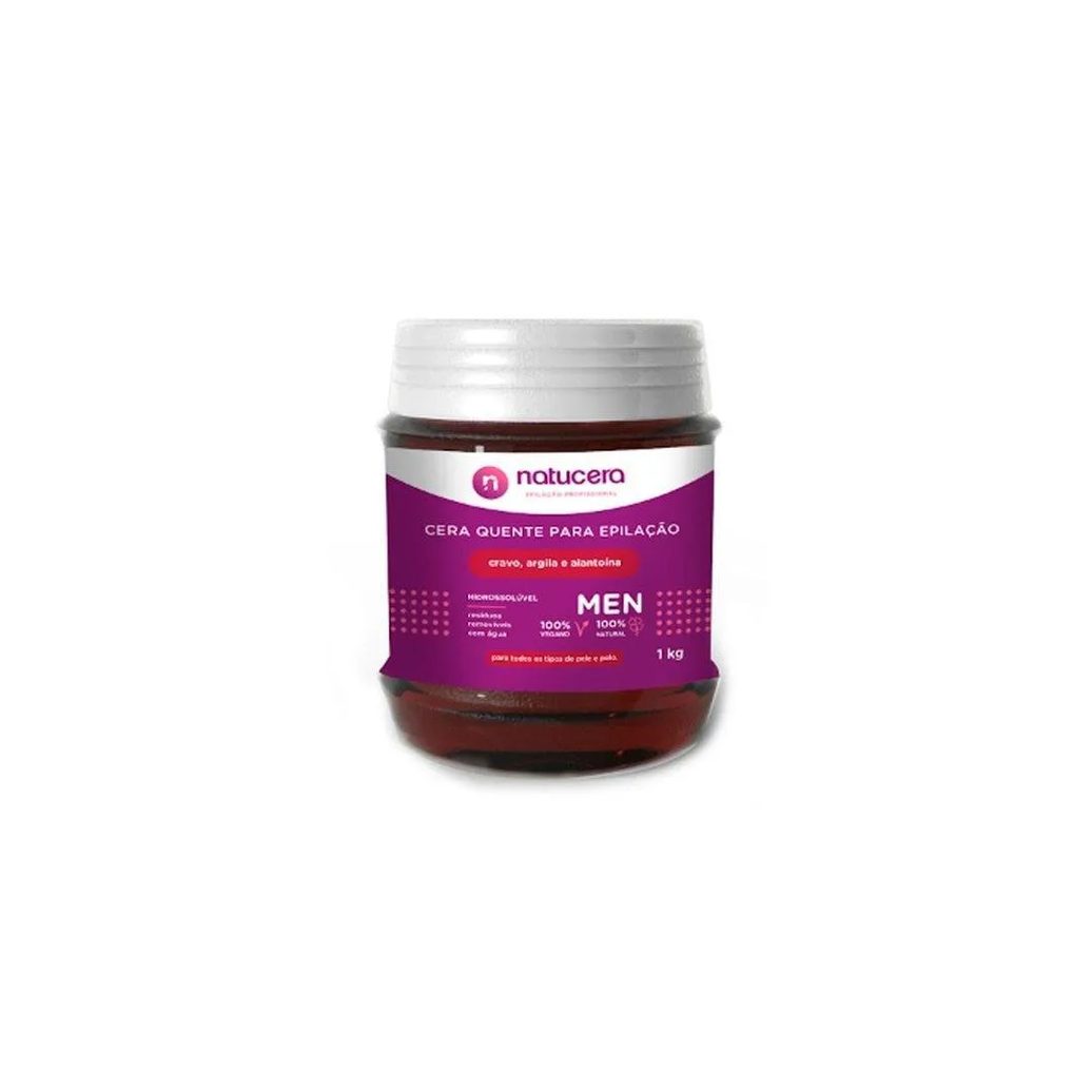 Cera Depilatória Hidrossolúvel Quente Natucera Cravo 1KG