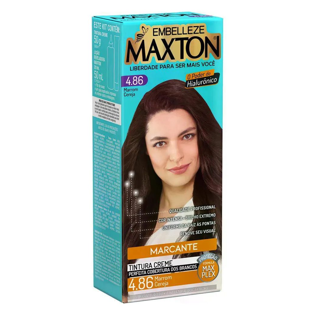 Tintura Maxton 4.86 Marrom Cereja