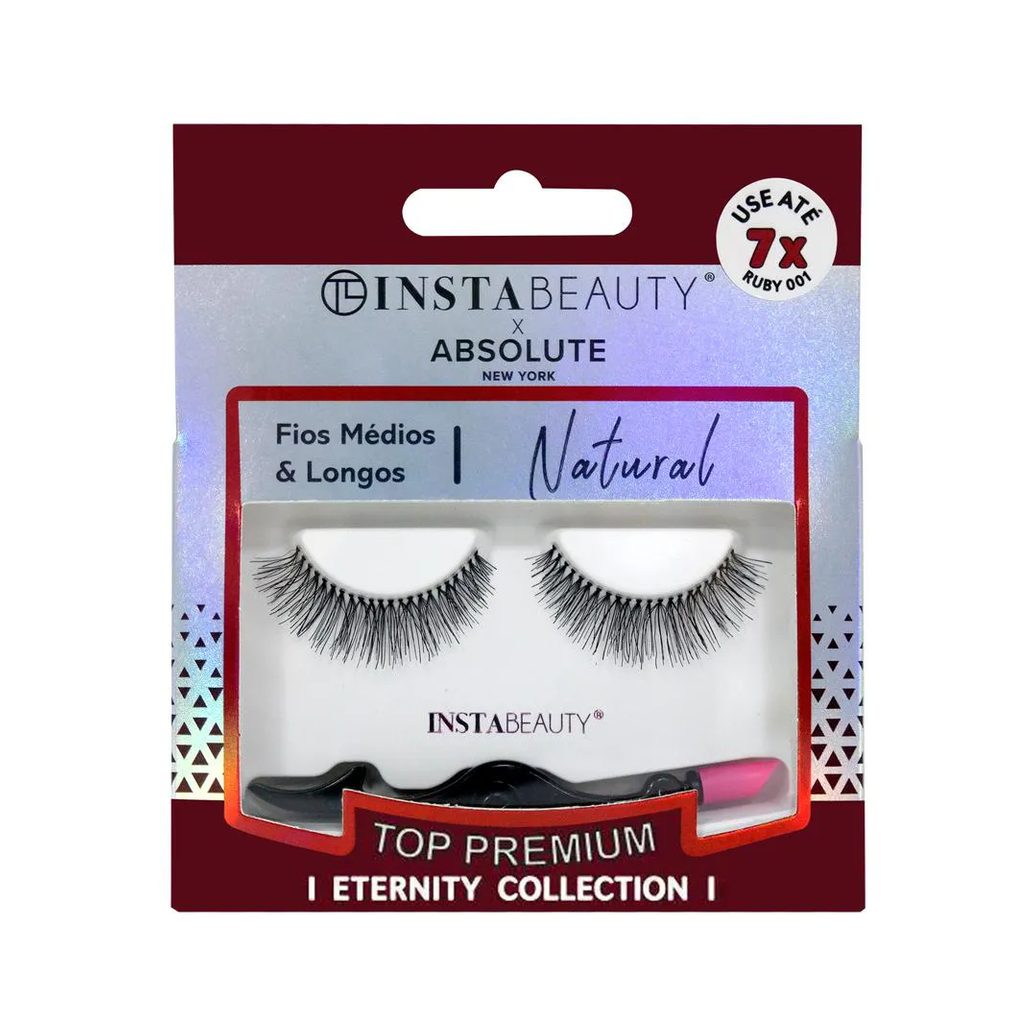 Cílios Postiços Natural Ruby 001 - Absolute New York X Instabeauty