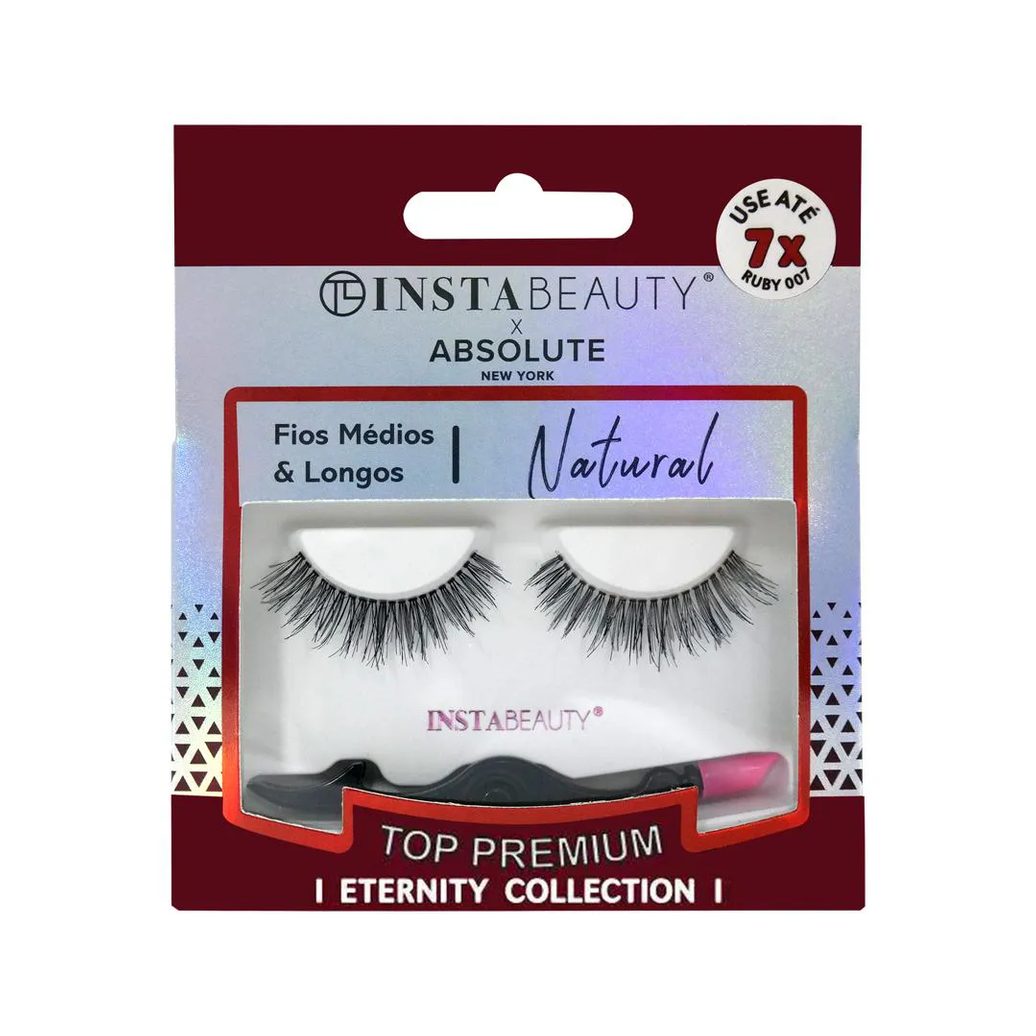 Cílios Postiços Natural Ruby 007 - Absolute New York X Instabeauty