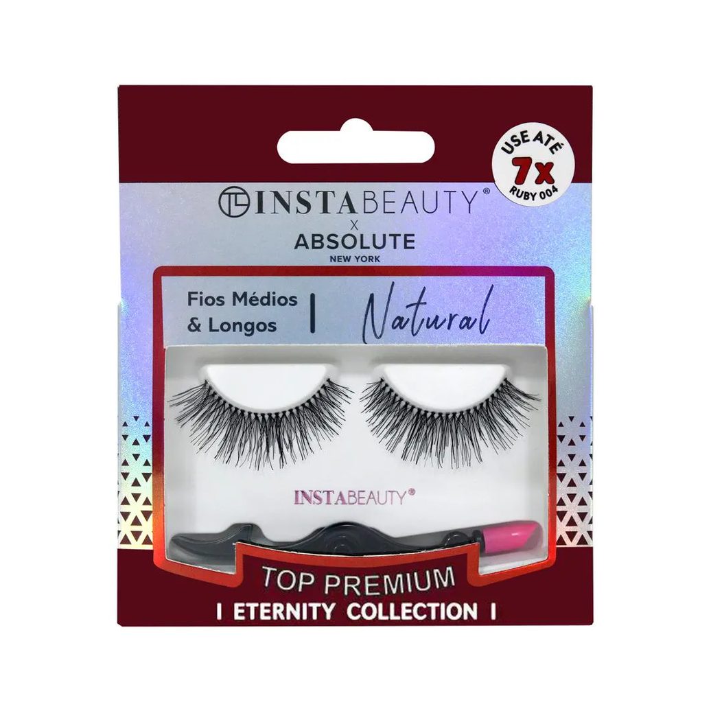 Cílios Postiços Natural Ruby 004 - Absolute New York X Instabeauty
