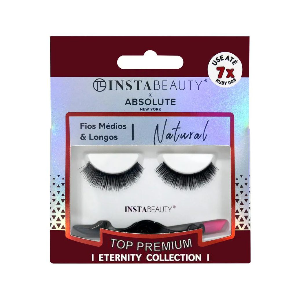 Cílios Postiços Natural Ruby 008 - Absolute New York X Instabeauty