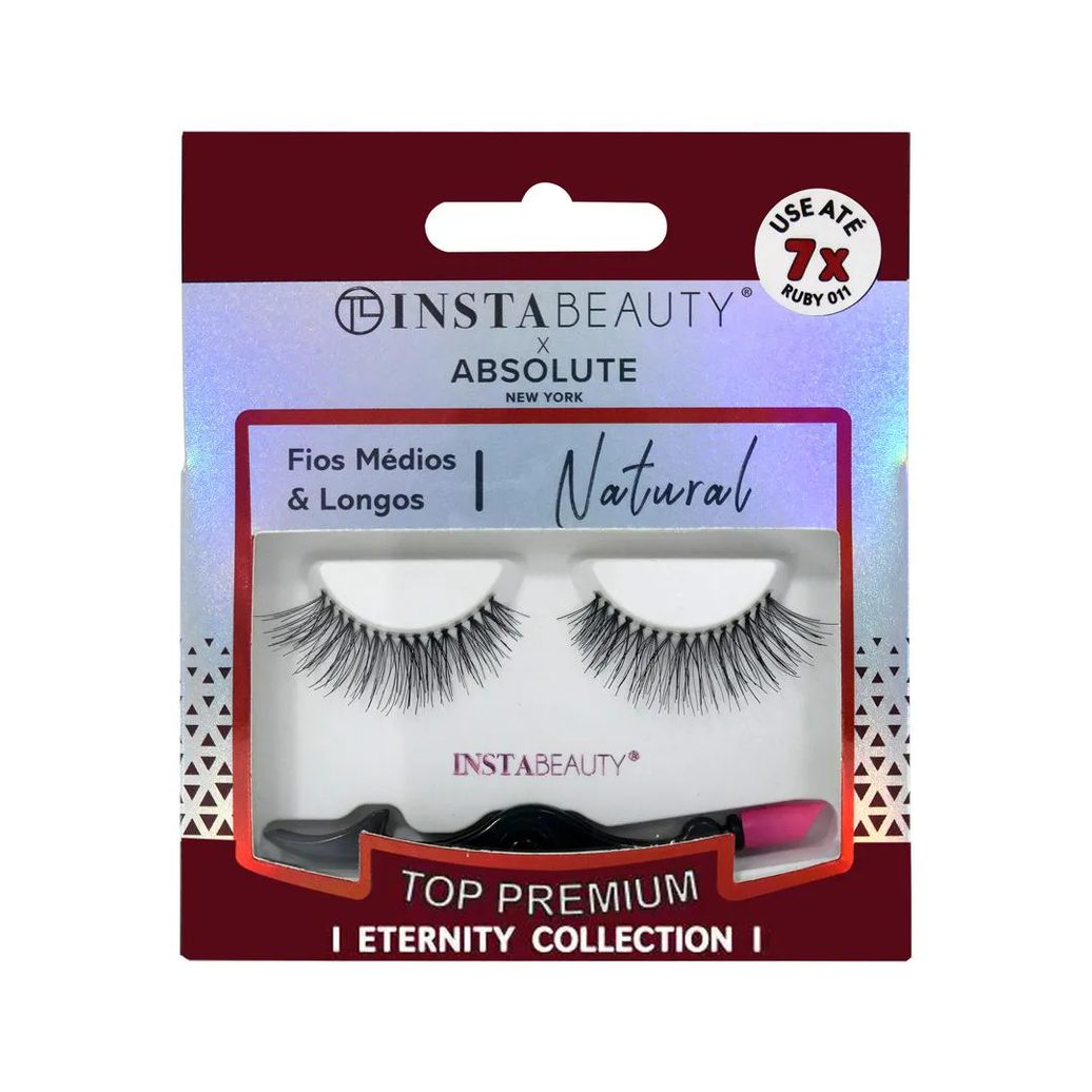 Cílios Postiços Natural Ruby 011 - Absolute New York X Instabeauty
