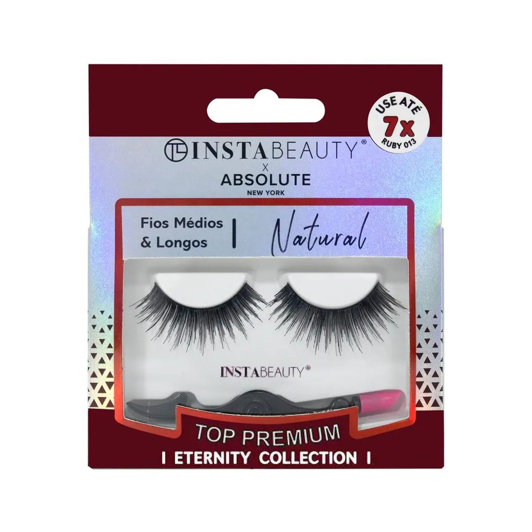 Cílios Postiços Natural Ruby 013 - Absolute New York X Instabeauty