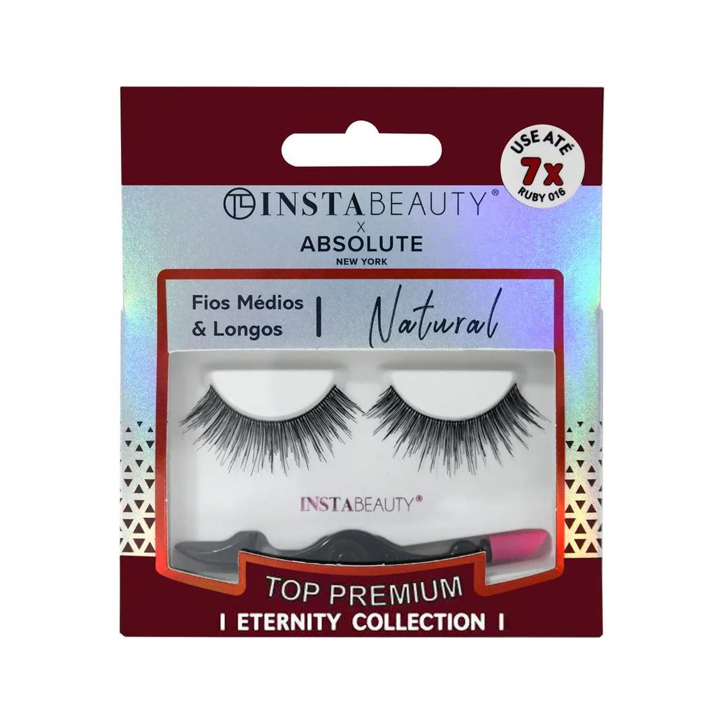 Cílios Postiços Natural Ruby 016 - Absolute New York X Instabeauty