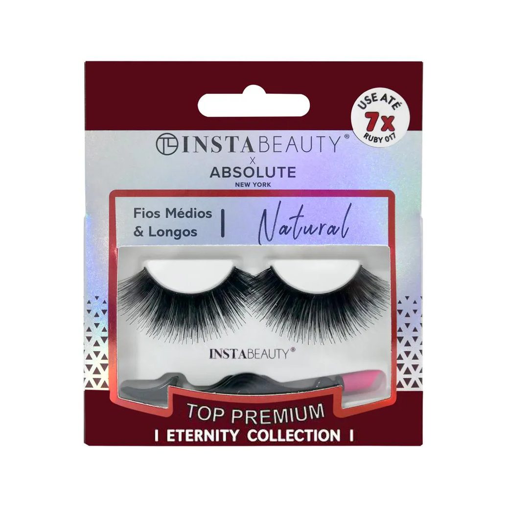 Cílios Postiços Natural Ruby 017 - Absolute New York X Instabeauty