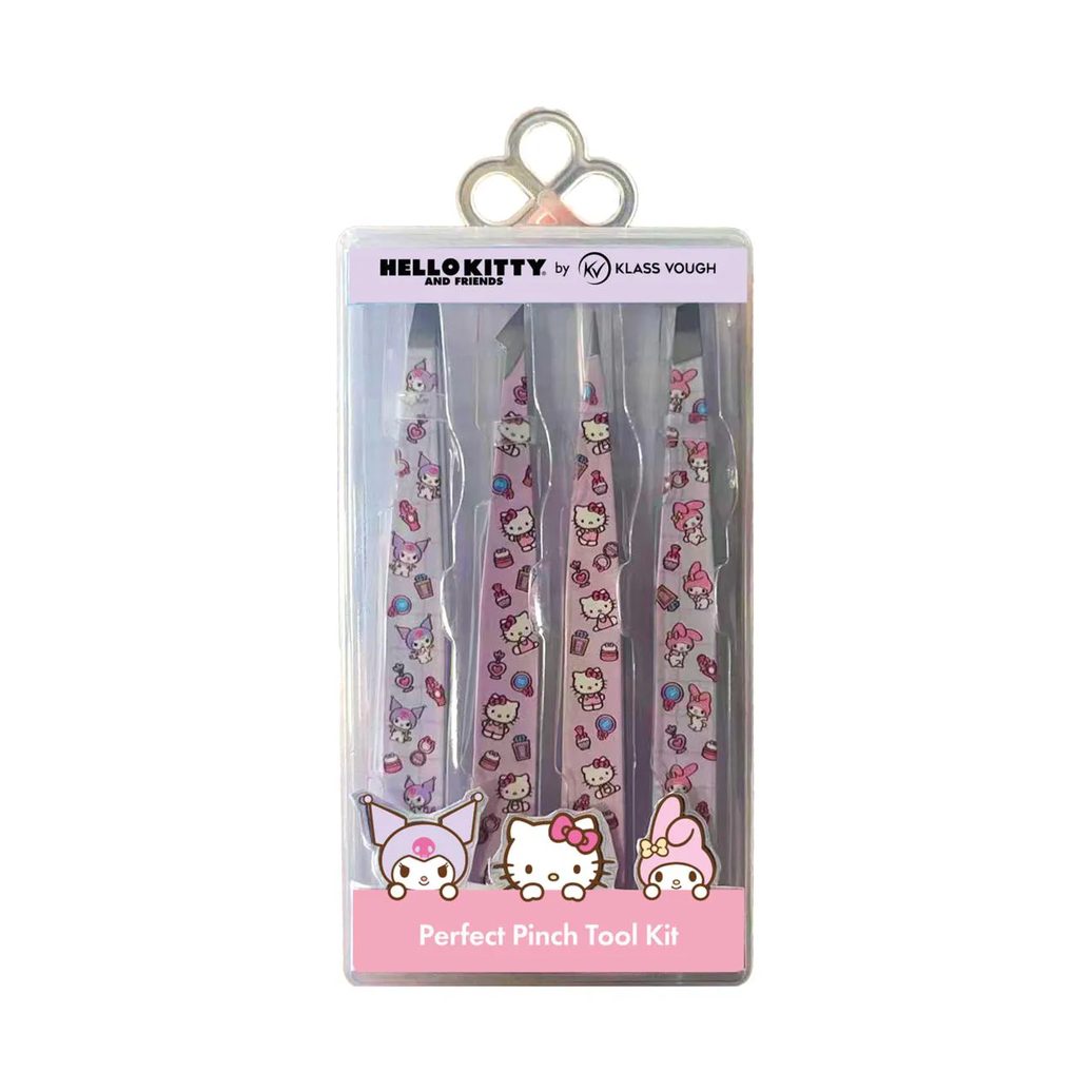 Kit de Pinças Estampadas C/4 Hello Kitty - Klass Vough