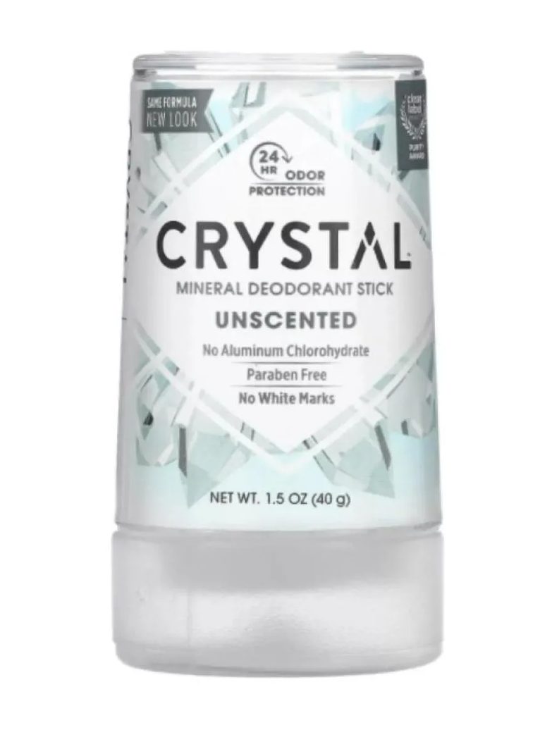 Desodorante Pedra 40g Crystal Livre De Parabenos E Aluminio