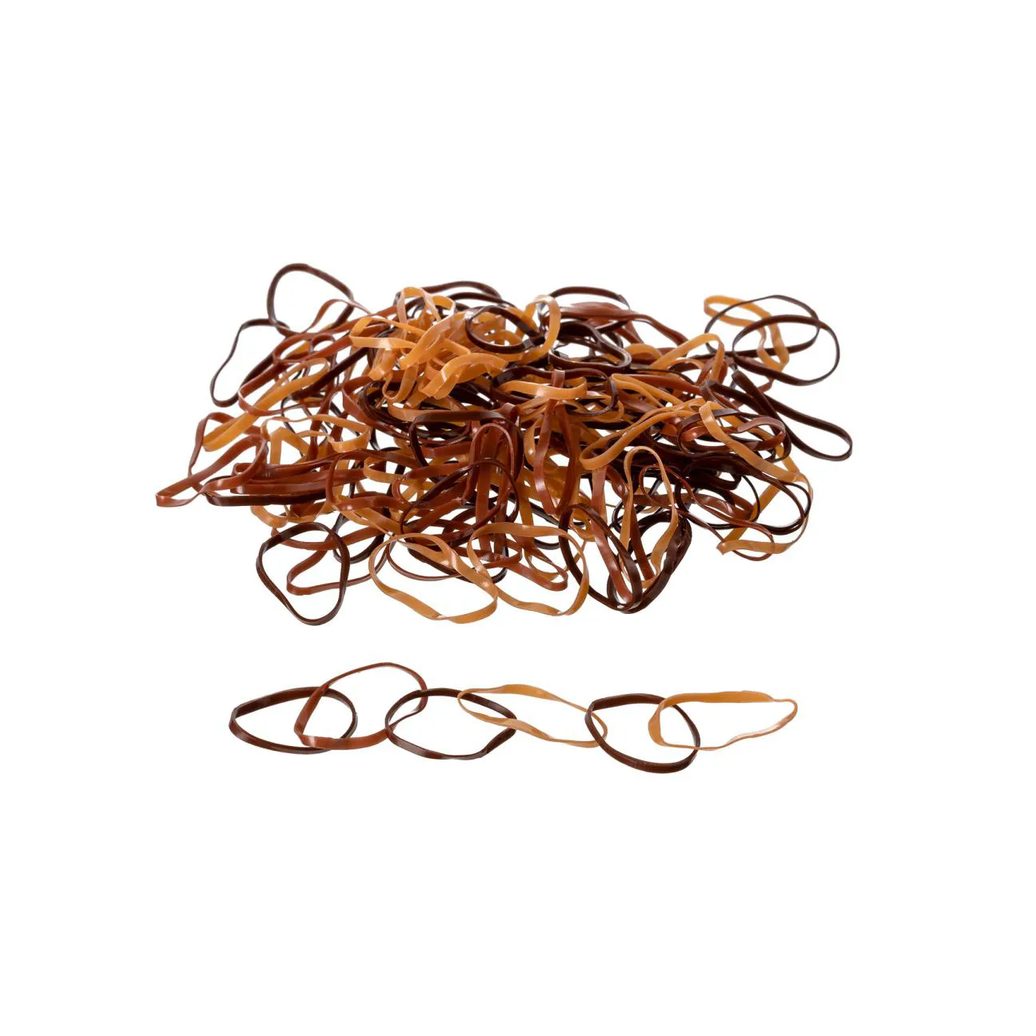 Elástico de Silicone para Cabelo Tamanho P 200 Unidades - Proart Marrom