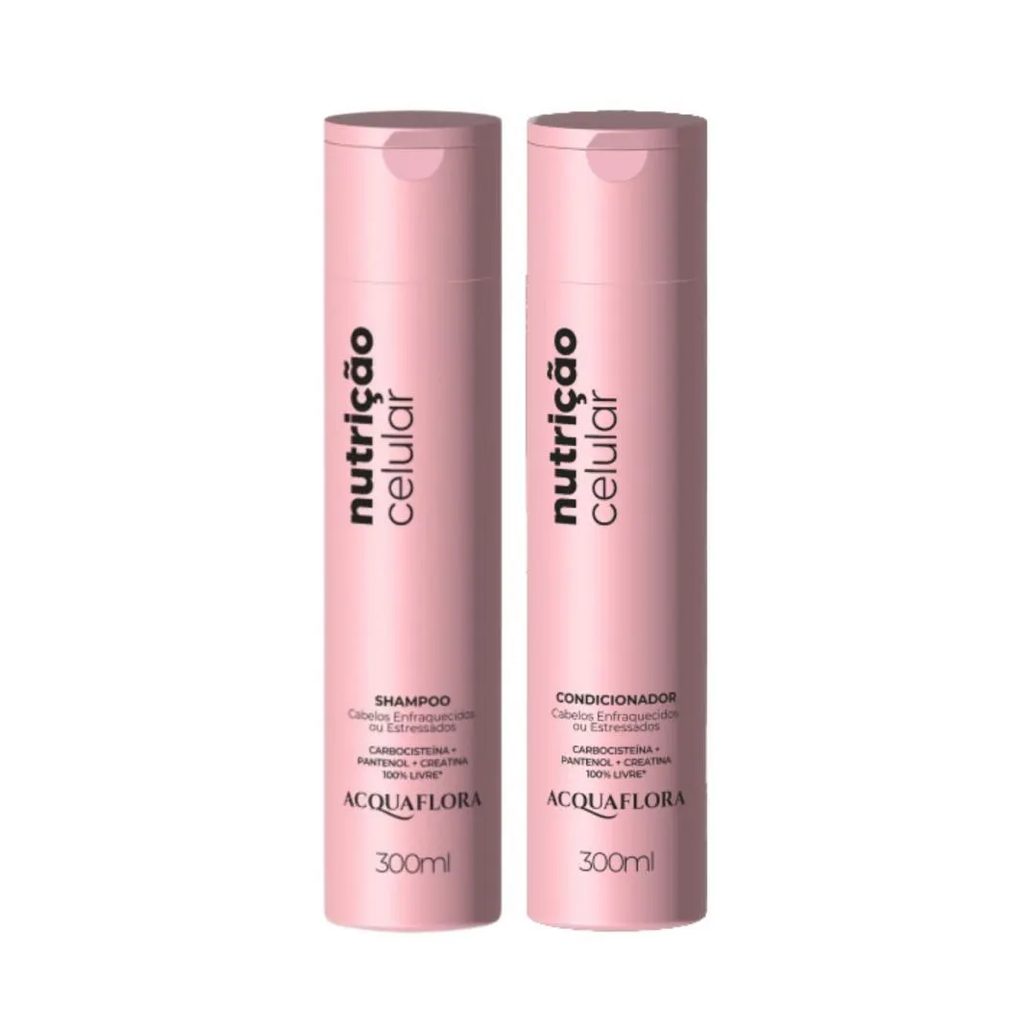 Shampoo + Condicionador Acquaflora Nutrição Celular 300ml