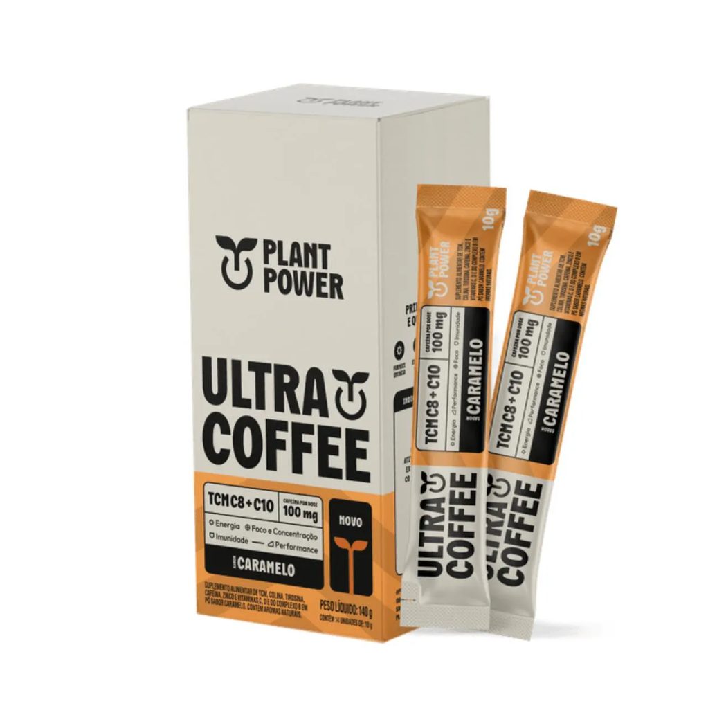 Ultra Coffee Stick Plant Power Caramelo 14 unidades 10g