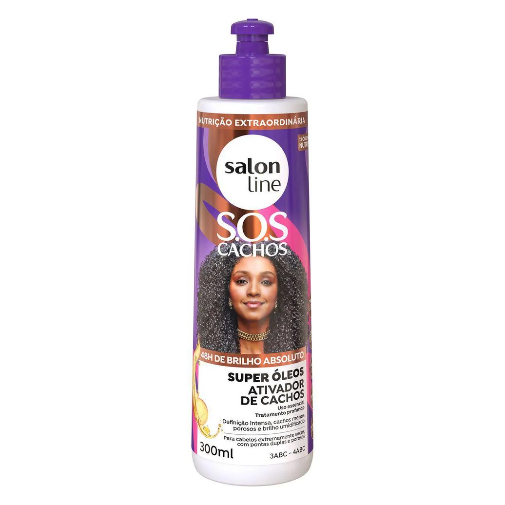 Ativador de Cachos Salon Line S.O.S Super Óleos Nutritivo 300ml