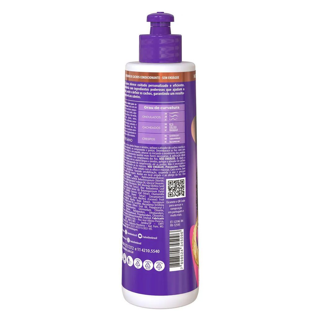 Ativador de Cachos Salon Line S.O.S Super Óleos Nutritivo 300ml